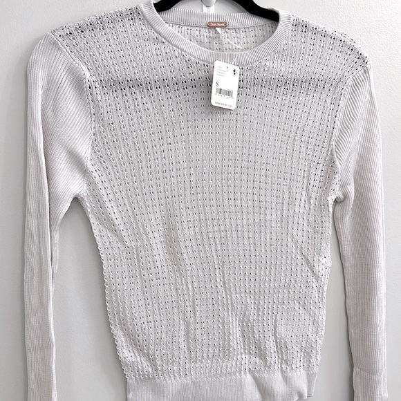 NWT Free People H2O Crew Pullover Sweater - Picture 5 of 8